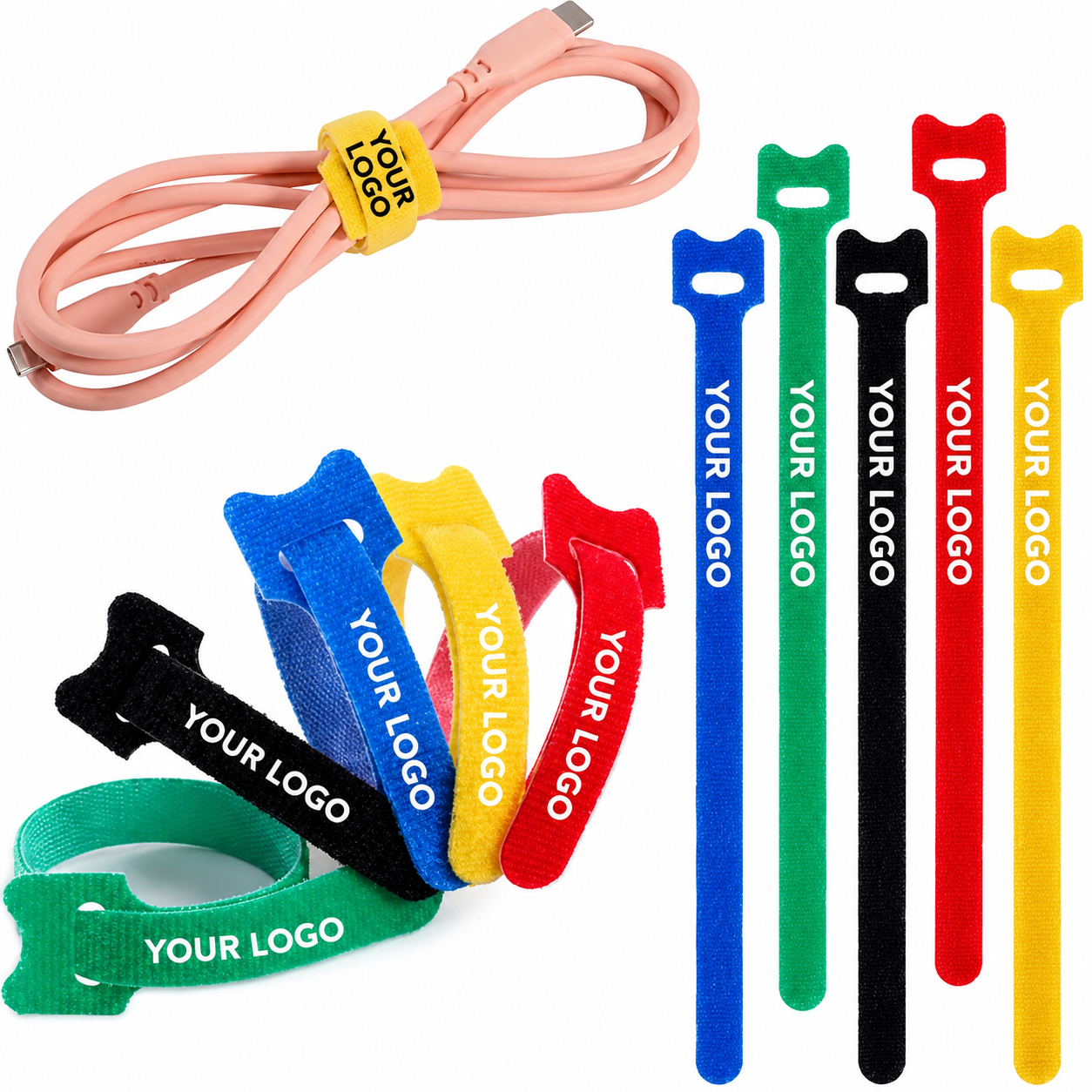 	fascette velcro stampate con logo aziendale 